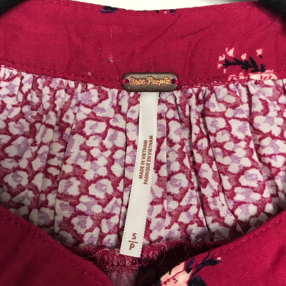 NWT! Free People Paloma Floral Poet Top - Picture 5 of 6